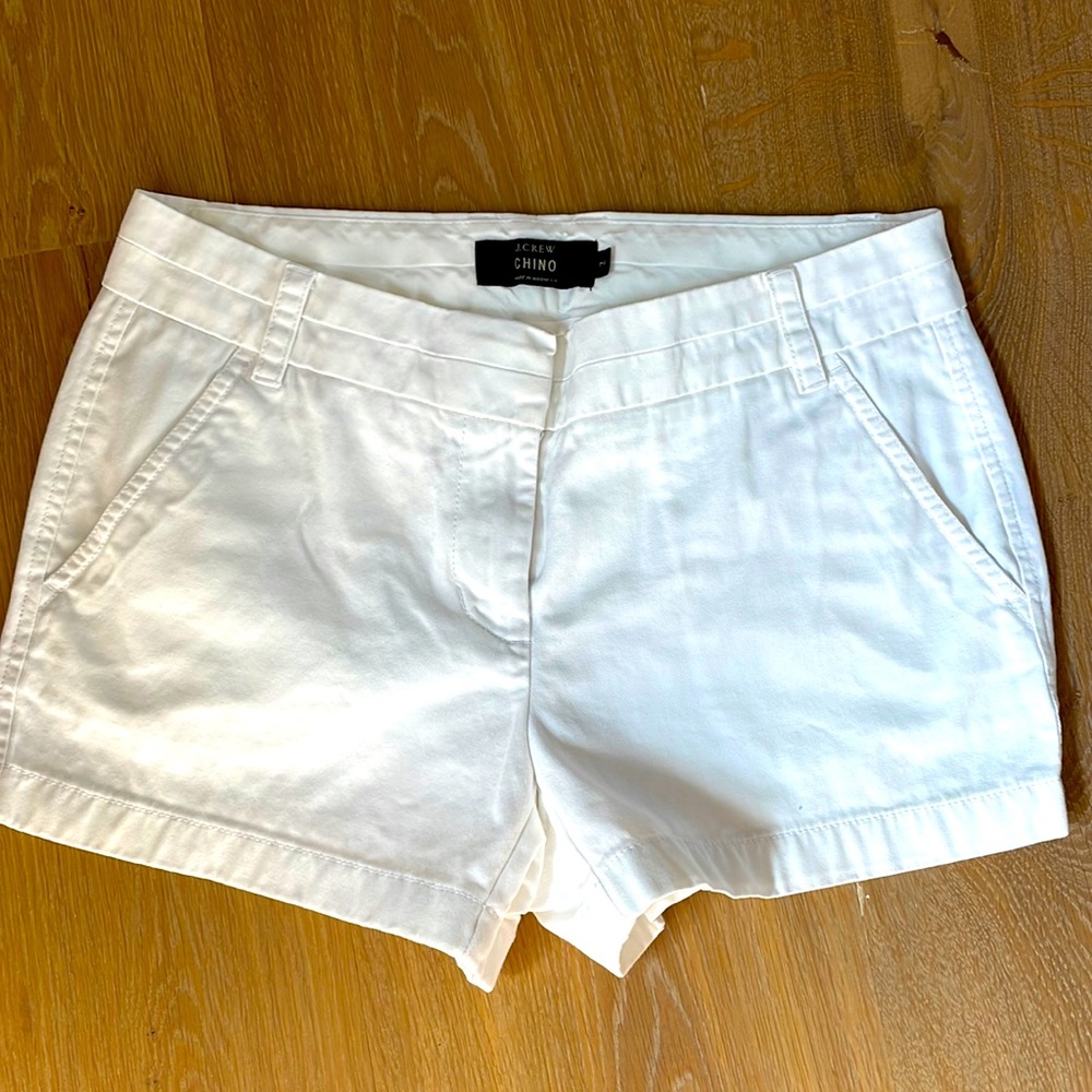 J Crew shorts - white size 2. Only worn once! Perfect condition!
